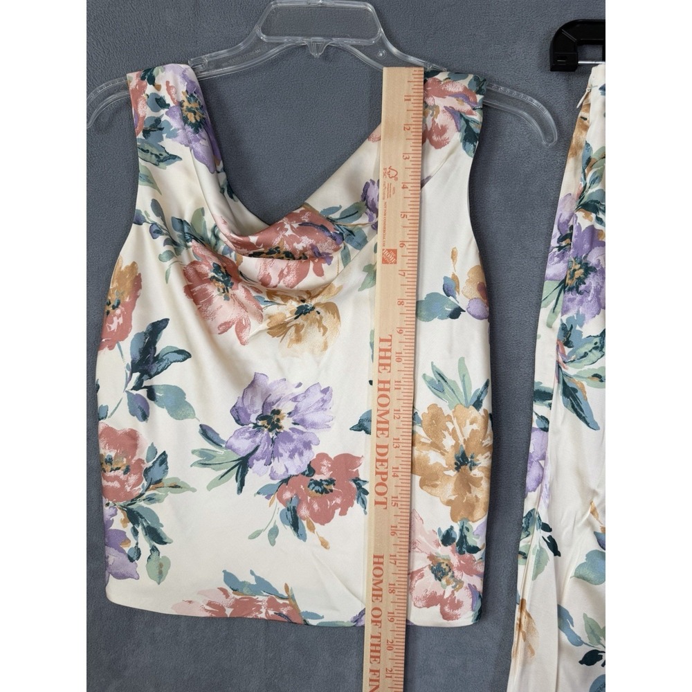 Abercrombie & Fitch Two Piece Skirt Set Floral Beach Vacation Size Small NWOT - Picture 2 of 9